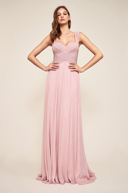 Vestido cruzado palo de rosa  OM18042LY