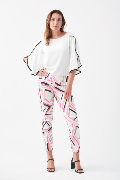 Pantalón capri estampado multicolor 221326