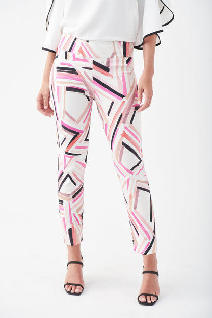 Pantalón capri estampado multicolor 221326