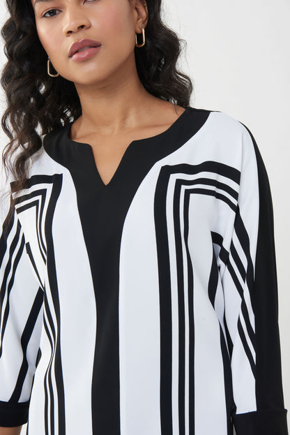 Blusa negra con rayas 223134
