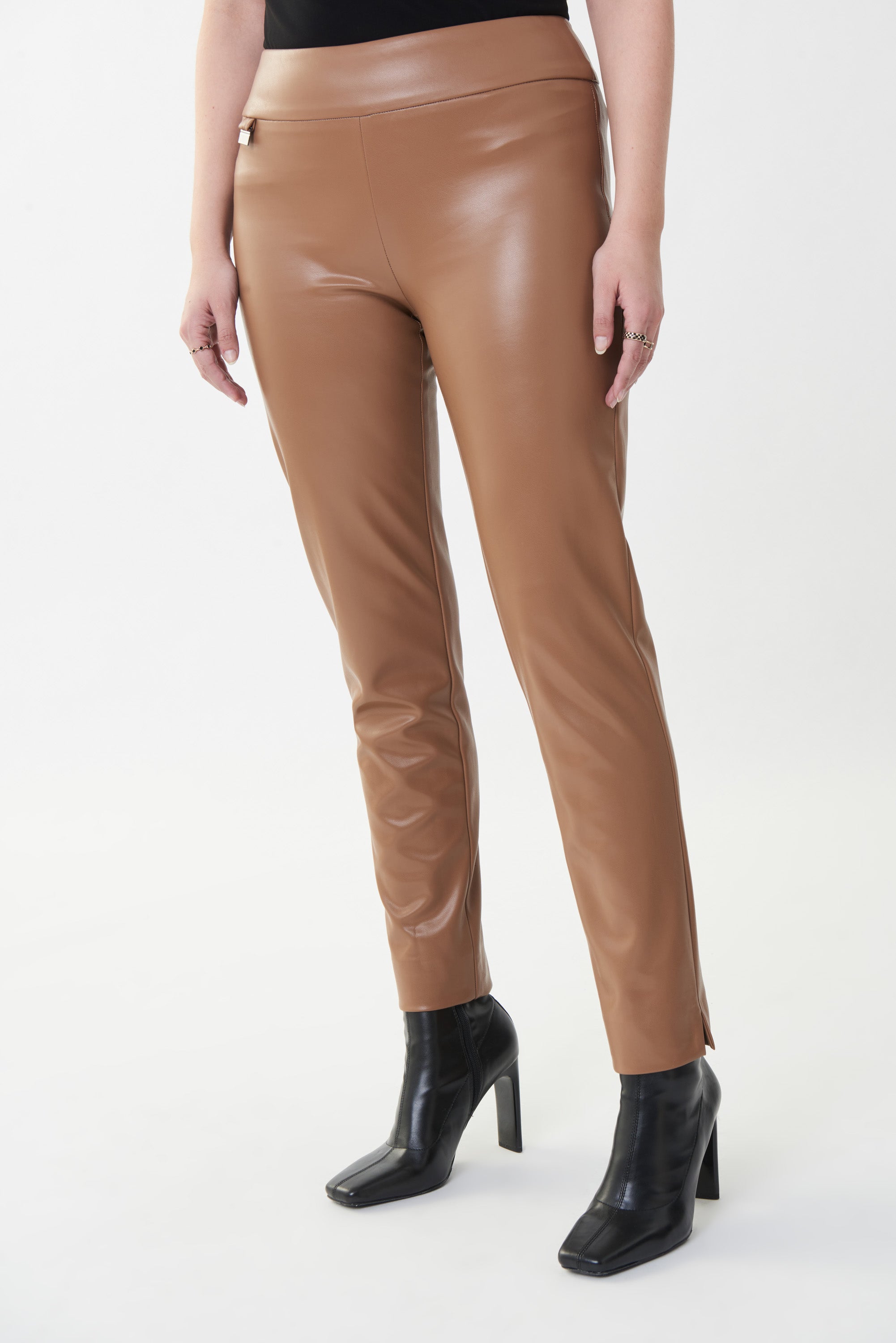 Pantalon discount piel marron