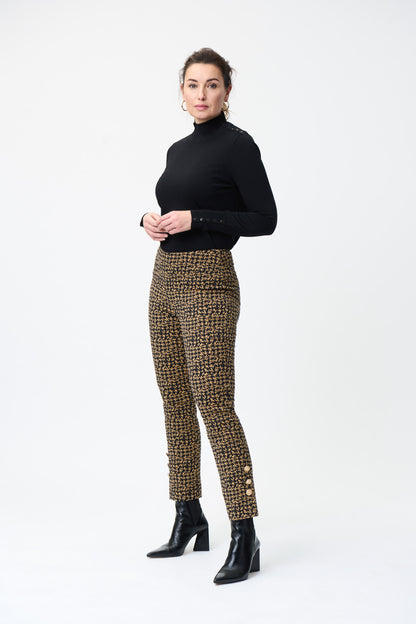 Pantal—n beige con negro 224113