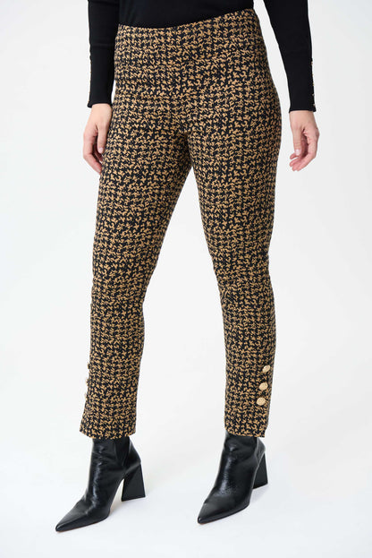 Pantal—n beige con negro 224113