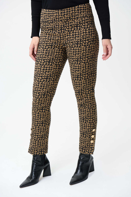 Pantal—n beige con negro 224113
